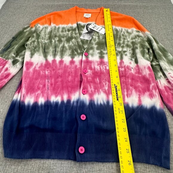 NEW!‎ Jerome Lamaar And Now This Cardigan Sweater Small $69.50 Tie-Dye Cotton - Picture 5 of 12